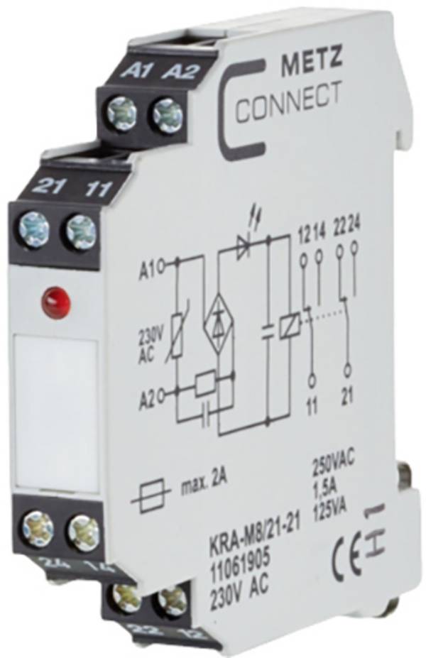 Module de couplage 230 V/AC (max) 2 inverseurs (RT) Metz Connect 11061905  1 pc(s)
