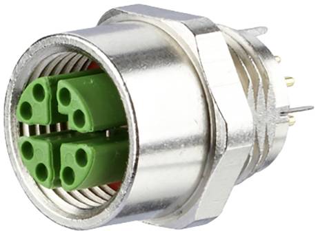 Metz Connect MMT361A315 Prise pour circuit imprimé M12 Femelle Nombre de pôles: 8 1 pc(s) Piece