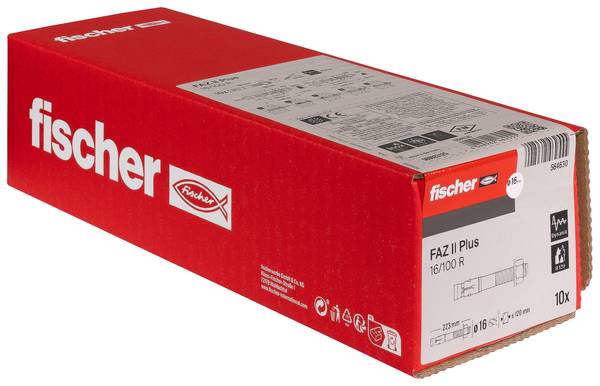 Fischer 564630 FAZ II Plus 16/100 R Boulon d'ancrage 223 mm 16 mm 10 pc(s)