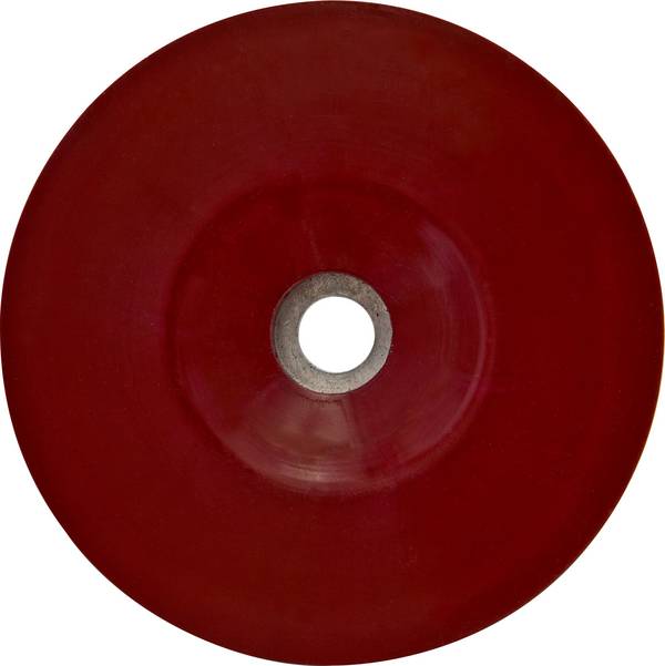 3M 64858 Plateau de support haute performance 3M, plat, rouge, 125 mm, M14, flexible Diamètre 125 mm