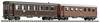 Liliput L340507 Lot de 2 voitures de voyageurs H0e B4ip/s 30 et 31, marron du chemin de fer Zillertal