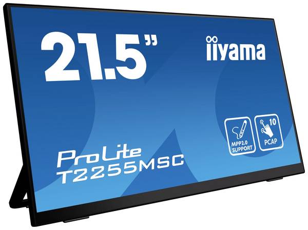 Iiyama ProLite Moniteur tactile CEE: D (A - G)  54.6 cm (21.5 pouces) 1920 x 1080 pixels 16:9 5 ms HDMI™, DisplayPort, USB IPS LED