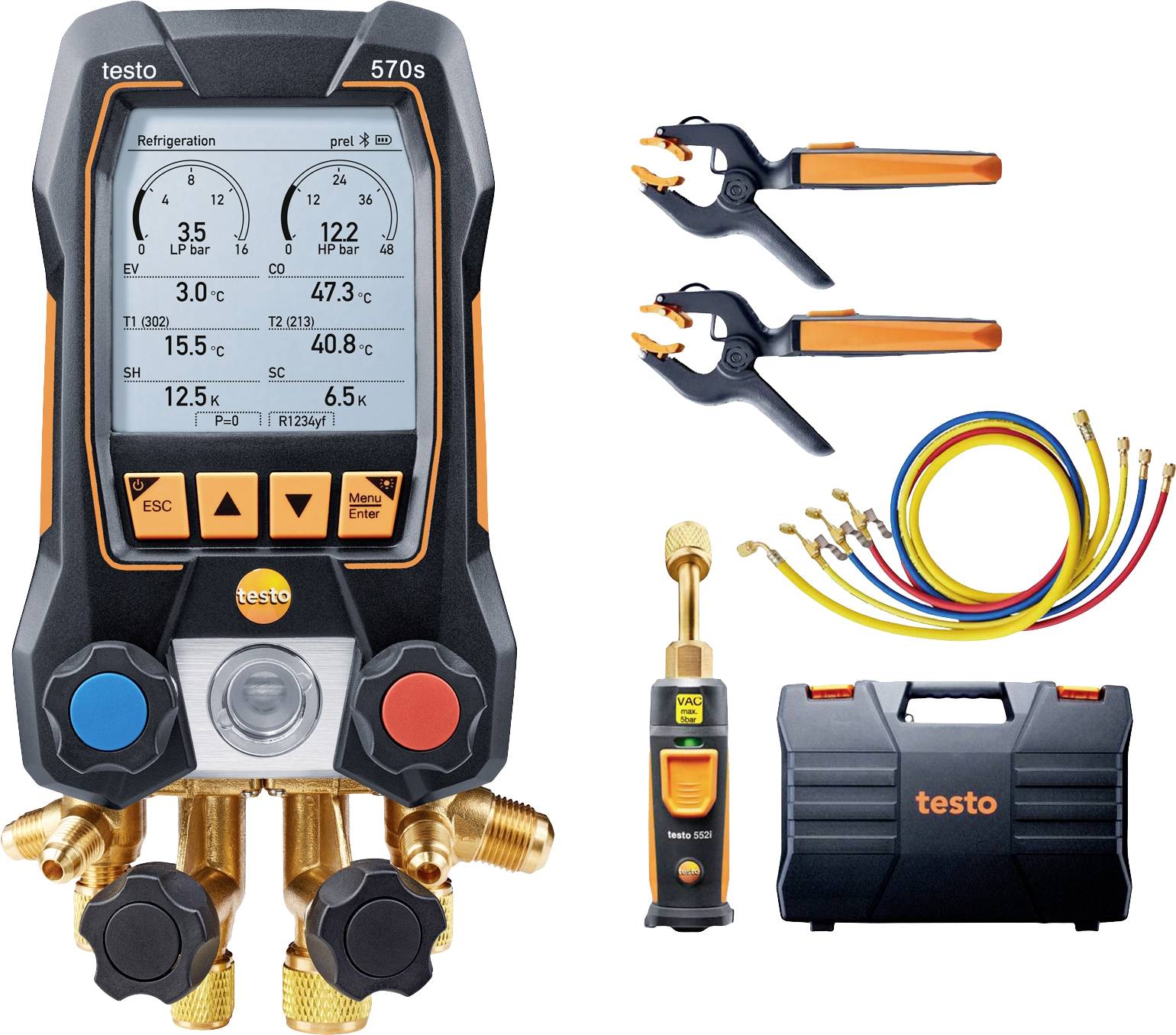 Appareil de mesure des liquides réfrigérants testo 570s-Set