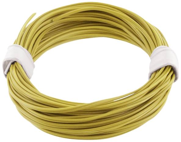 econ connect KZL2X008GE5 Fil de câblage 2 x 0.08 mm² jaune 5 m