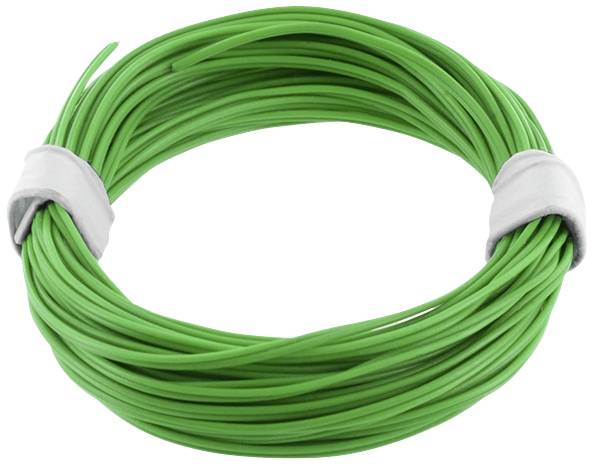 econ connect KZL2X008GN5 Fil de câblage 2 x 0.08 mm² vert 5 m