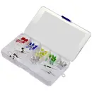 TRU COMPONENTS Assortiment de LEDs rouge, jaune, vert, bleu, blanc chaud, blanc froid rond 5 mm 150 mcd, 400 mcd, 600 mc