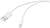 Un câble USB blanc avec une fiche USB-A d'un côté et une fiche Lightning de l'autre.