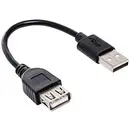Akyga Câble USB USB 2.0 USB-A mâle, USB-A femelle 0.15 m noir AK-USB-23