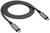 Câble de charge USB-C, argent, gainé de textile, enroulé. Adapté au transfert de données et à l'alimentation électrique, offrant robustesse et flexibilité.