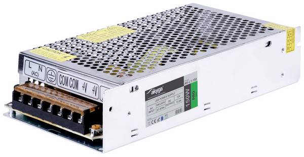 Akyga AK-L1-150 Bloc d'alimentation industriel 15 V/DC 12.5 A 150 W