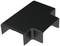 Un support rectangulaire noir avec des bords surélevés, adapté comme support pour ordinateur portable ou moniteur.