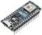 Un Arduino Nano avec port USB et plusieurs broches pour des projets électroniques. Un module u-blox pour communication sans fil est intégré.