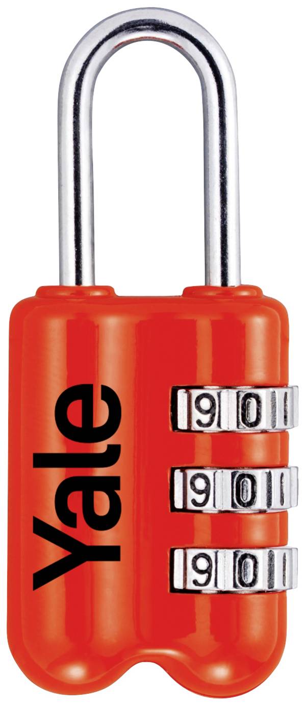 YALE YP2/23/128/1R Cadenas 23 mm    rouge avec serrure à combinaison