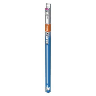Lampe fluorescente LED dans un emballage bleu, marque Narva. L'emballage présente des symboles d'efficacité et des informations sur le produit.