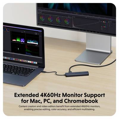 HYPER Station d'accueil USB-C® HyperDrive EcoSmart Gen.2 Hub Convient pour les marques: universel alimentation USB-C®-7