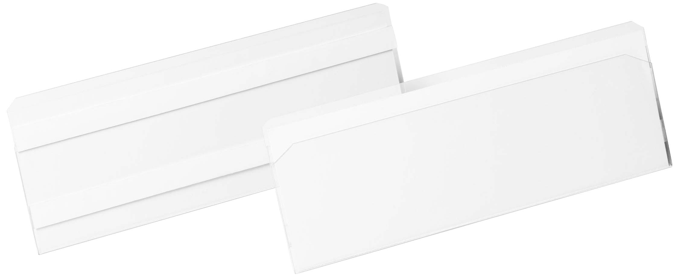 Deux enveloppes blanches, l'une ouverte et l'autre fermée, sur un fond blanc.