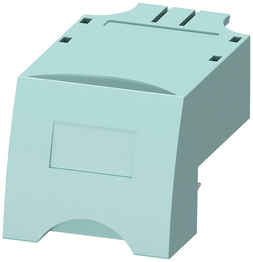 Un boîtier en plastique vert pour appareils électroniques, de forme carrée avec des coins arrondis, dépourvu de toute inscription ou symbole.