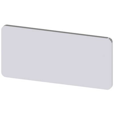 Plaque métallique rectangulaire aux coins arrondis.