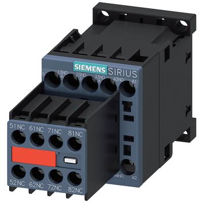 'Contacteur de puissance Siemens Sirius avec plusieurs connexions, adapté aux applications industrielles.'