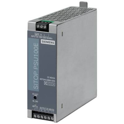 Unité d'alimentation électrique 'SITOP PSU100E' de Siemens avec entrée AC 120-230V et sortie DC 48V/5A.