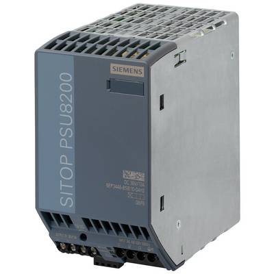 Siemens SITOP PSU8200 Alimentation électrique à découpage, 36V DC, 10A. Conception compacte, boîtier gris avec fentes de ventilation. Adapté aux applications industrielles.