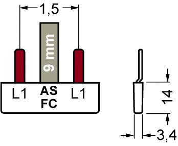 Siemens 5ST3603 Rail de collecte de broches, raccord 10mm2 : 2x (1 phase + HS/FS) résistant au contact Peigne à broches -2
