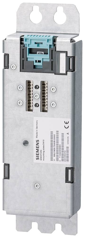 Un appareil électronique métallique avec plusieurs ports et un logement bleu. Le nom de la marque et les caractéristiques techniques sont visibles.