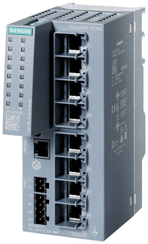 Siemens 6AG12080BA007AC2 6AG1208-0BA00-7AC2 Commutateur Ethernet industriel  10 / 100 MBit/s