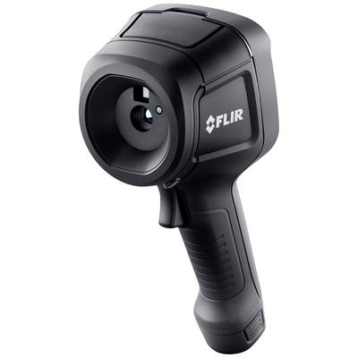 Une caméra thermique noire avec une poignée ergonomique et le logo 'FLIR' sur le côté.