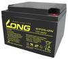 Long WP26-12N-M WP26-12N-M Batterie au plomb 12 V 26 Ah plomb (AGM) (l x H x P) 166 x 125 x 175 mm raccord à vis M5 auto-décharge réduite, sans entretien