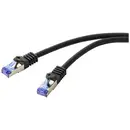 Renkforce RF-6830458 RJ45 Câble réseau, câble patch CAT 6a S/FTP 0.50 m noir 1 pc(s)