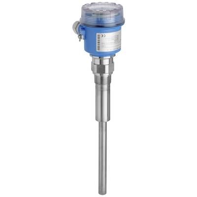 Un capteur électronique bleu cylindrique de forme sensorielle avec une sonde métallique, adapté à la détection des niveaux de liquides.