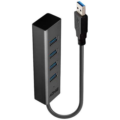 Hub USB 3.1 Gen 1 LINDY 43324 4 ports  noir