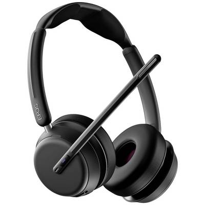 Casque audio noir avec microphone. Idéal pour le gaming ou l'utilisation en bureau à domicile. Marquage Thonet & Vander EPOS visible.
