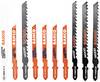 Bahco 91-MIXED-10P Jeu de lames de scie sauteuse pour bois et métal - 10 pcs 1 set