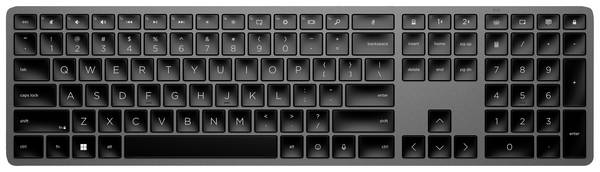 HP 975 USB+BT Dual-Mode Wireless sans fil, USB Clavier allemand, QWERTZ noir