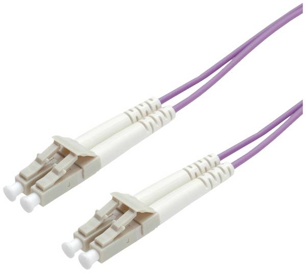 Roline 21.15.8754 fibre optique FO Câble de raccordement 7.00 m violet [2x LC mâle - 2x LC mâle] 50/125 µ Multimode OM4