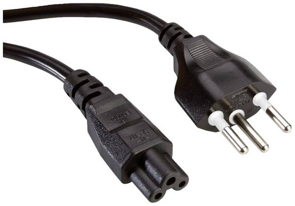 Câble de raccordement Value alimentation [1x T12 mâle - 1x Fiche femelle IEC] 1 m noir