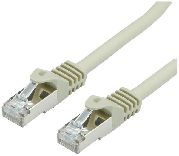 Câble VALUE Cat.7 S/FTP, avec connecteurs RJ45 (500MHz / Classe EA), gris, 5 m