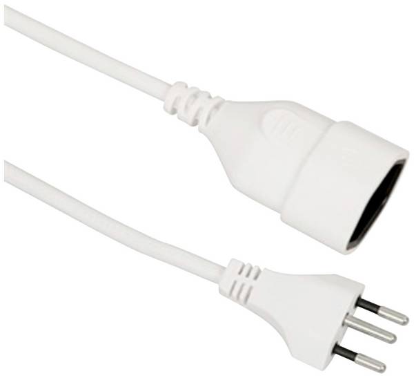 Câble de raccordement Value alimentation [1x T12 mâle - 1x Prise T13] 5.00 m blanc