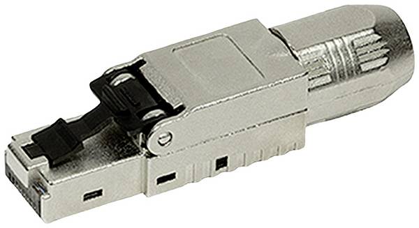 Roline Connecteur RJ45 confection de champ (sans outil) 21.17.0325 Fiche mâle RJ45 CAT 6a Nombre de pôles 8P8C argent (métallisé) 1 pc(s)