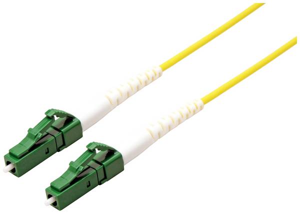 Roline 21.15.8620 fibre optique FO Câble de raccordement 1.00 m jaune [1x LC/APC mâle - 1x LC/APC mâle]  Singlemode OS2