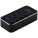 Roline 14.02.5056 Hub USB 4 ports USB-A USB 3.2 Gen1 5 GBit/s noir