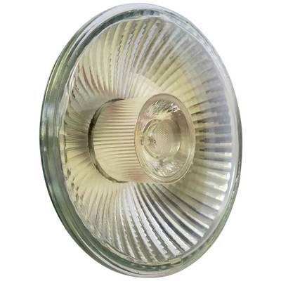 Un insert en verre strié et transparent met en lumière; composant d'éclairage industriel, l'accent mis sur la texture et la structure.