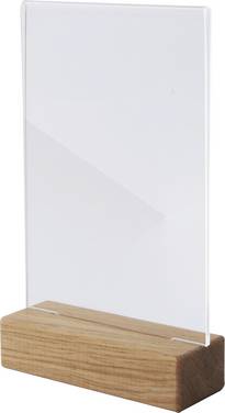 Sigel TA252  Présentoir de table  Utilisation pour format de papier: DIN A6 transparent, bois  1 pc(s)