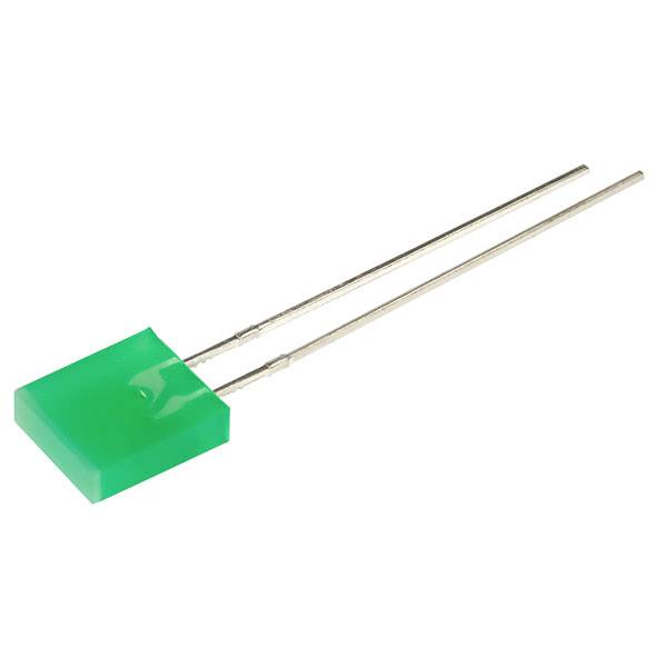 Kingbright LED vert rectangulaire 7 x 2.5 mm 8 mcd 110 ° 25 mA 2.2 V
