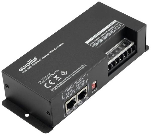 Eurolite 50531100  Manette 768 W (max) 8 A  12 - 24 V/DC  12 V, 24 V métal (L x l x H) 16.4 x 6.6 x 3.8 cm  1 pc(s)