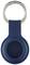 Porte-clés portable bleu avec un anneau métallique rond en haut, adapté pour être fixé à des clés ou des sacs.