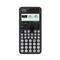 Une calculatrice scientifique CASIO avec un affichage numérique et un clavier, montrant les options 'Calcul', 'Distribution', 'Table de valeurs'.