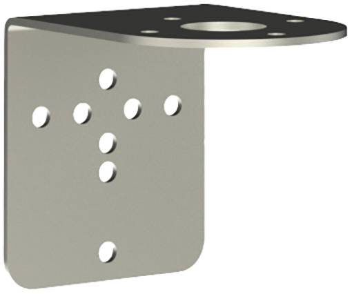 Équerre métallique perforée en forme de L, utilisée dans les constructions pour stabiliser et renforcer les structures.